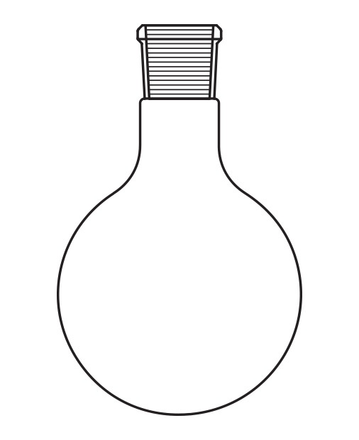 Balon, Tek şilifli, Dibi yuvarlak