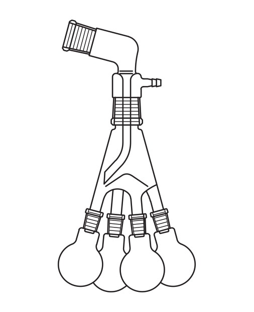 Distilasyon fraksiyonları toplama başlığı, Bredt tipi, 105°